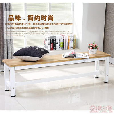 简约钢木长条凳 商场等候区与更衣室的理想选择